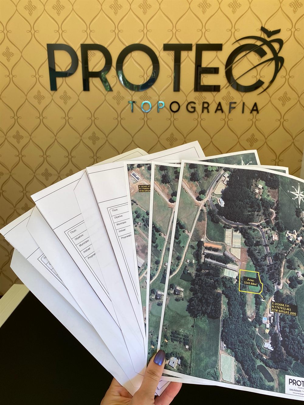 Plantas e cartas-imagem produzidas pela PROTEC Topografia